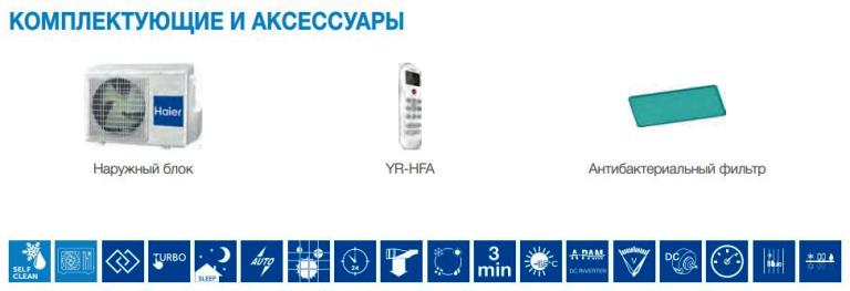 Функции и режимы Haier LEADER DC Inverter R32