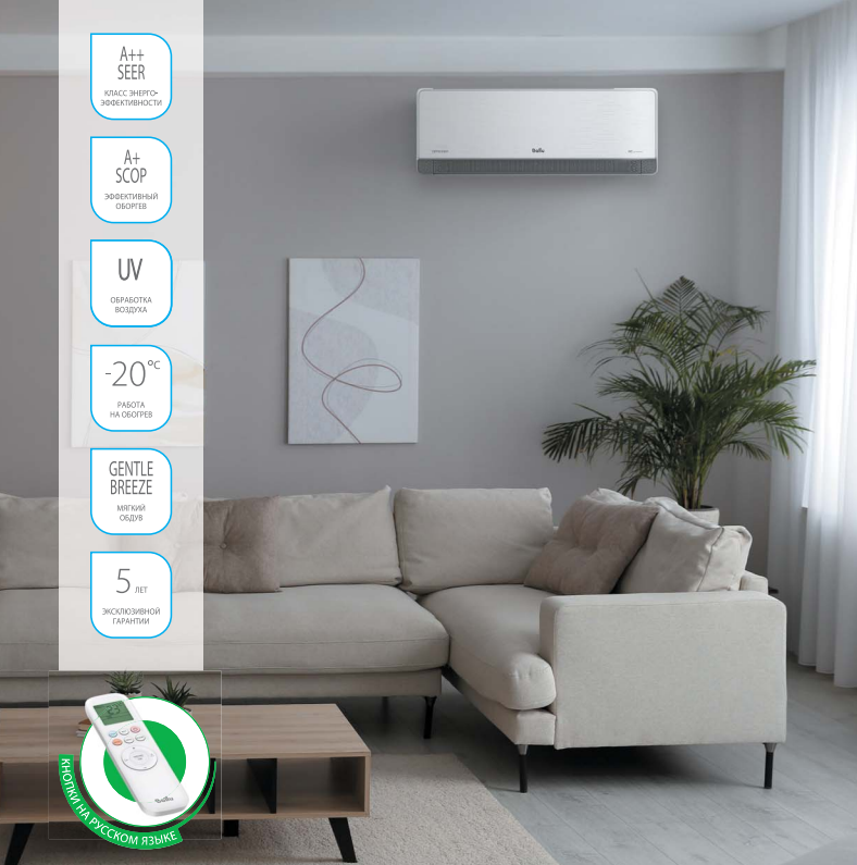 Функции и режимы кондиционеров Ballu Defender DC Inverter